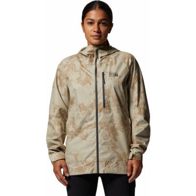 Mountain Hardwear Women's Stretch Ozonic Jacket Moab Tan Print