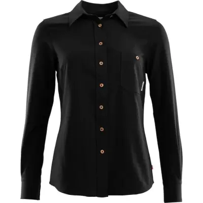 Aclima LeisureWool Woven Woolshirt Woman Jet Black