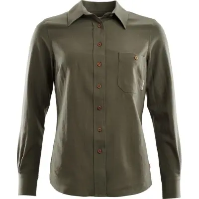 Aclima LeisureWool Woven Woolshirt Woman Ranger Green