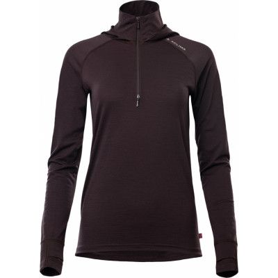 Aclima Women's LightWool 180 Hoodie Chocolate Plum