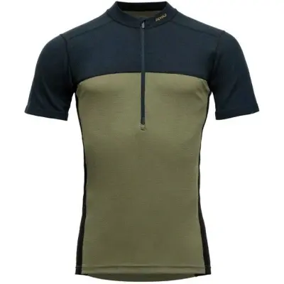 Devold Lauparen Merino 190 Zip Tee Man Ink/Lichen/Black