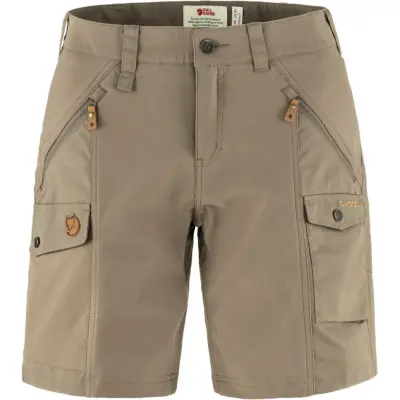 Fjällräven Women's Nikka Shorts Curved Suede Brown