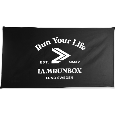 IAMRUNBOX Quick Dry Microfiber Towel Black