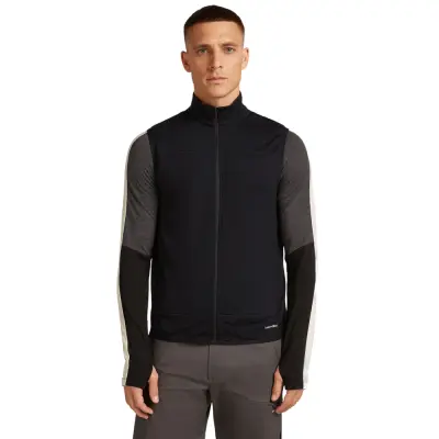 Icebreaker M's Merino 300 Realfleece Descender Vest Black