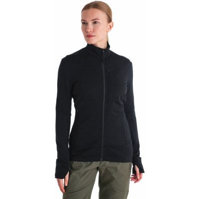 Icebreaker Women's Merino 260 Quantum IV Long Sleeve Zip Black