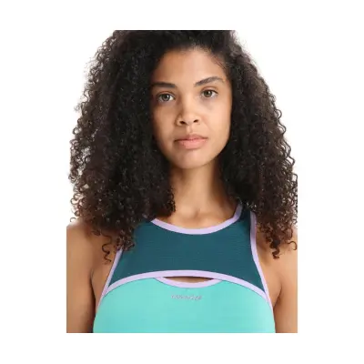 Icebreaker ZoneKnit Sports Bra Women Fresh/Green Glory Fresh/Green Glory XS