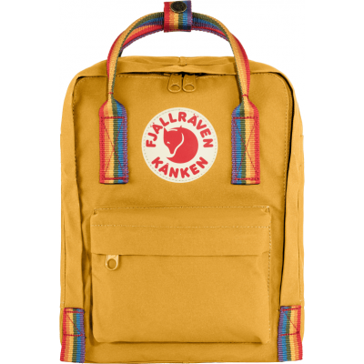 Fjällräven Kånken Rainbow Mini Ochre-Rainbow Pattern