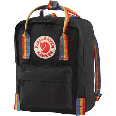 Fjällräven Kånken Rainbow Mini Black/Rainbow Pattern