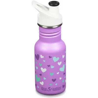 Klean Kanteen Kids Classic Narrow 355 ml Kids Sport Cap Orchid Hearts
