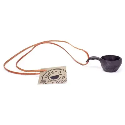 Kupilka 1, Mini Cup With Jute Cord Black