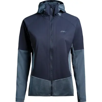 Lundhags Women's Padje Windbreaker Hoodie Dark Sky Blue/Deep Blue