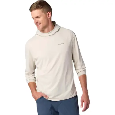 Marmot Men's Airexchange Upf 50 Hoody Birch Bark
