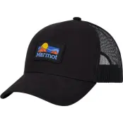 Marmot Retro Trucker Hat Black - Onesize
