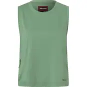 Marmot Women's Airexchange Upf 50 High Neck Tank Agate Green