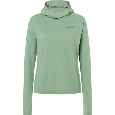 Marmot Women's Airexchange Upf 50 Hoody Agate Green