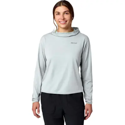 Marmot Women's Airexchange Upf 50 Hoody Boulder Crack