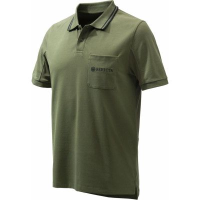 Beretta Men's Airmesh Polo Ss Green