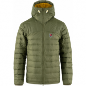 Men's Expedition Pack Down Hoodie Green-Mustard Yellow