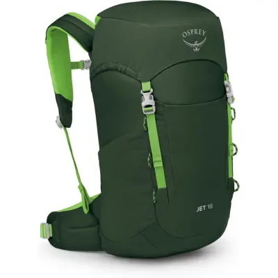 Osprey Kids' Jet 18 Green Canopy/Limeline Green