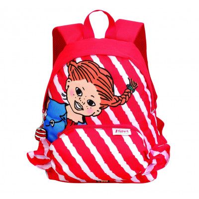 Pippi Ryggsäck Randig, Red, No Size,  Pippi