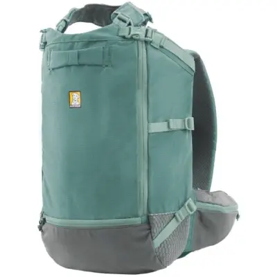 RuffWear Hitch Hiker Dog Backpack Carrier River Rock Green
