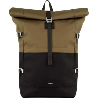 Sandqvist Icon Rolltop Backpack L Multi Olive