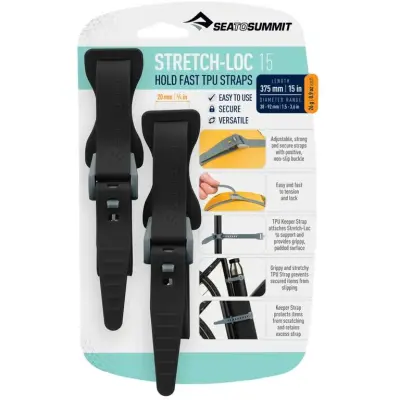 Sea To Summit Stretch-Loc Grippy Tension Straps 20x 375mm