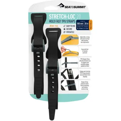 Sea To Summit Stretch-Loc Grippy Tension Straps 20x 500mm