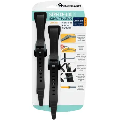 Sea To Summit Stretch-Loc Grippy Tension Straps 20x 750mm