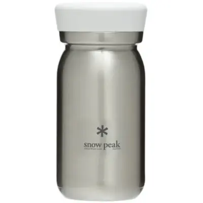 Snow Peak Stainless Vacuum Bottle Milk 350 Clear