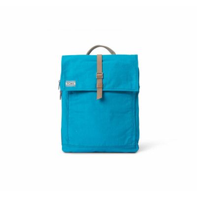 Teal Utility Canvas Backpack, Teal, Onesize,  Toms