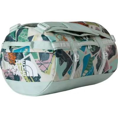 The North Face Base Camp Duffel - S Opal Frost TNF Postcards Print/Opal Frost/Pearl Stone