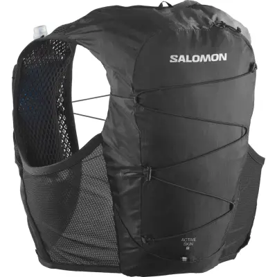Salomon Active Skin 8 With Flasks Black/Black