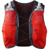 Salomon Active Skin 8 With Flasks Fiery Red/Ebony