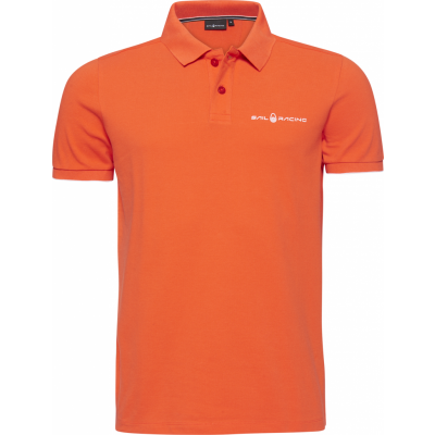 Sail Racing Men's Bowman Logo Polo Orange Spring