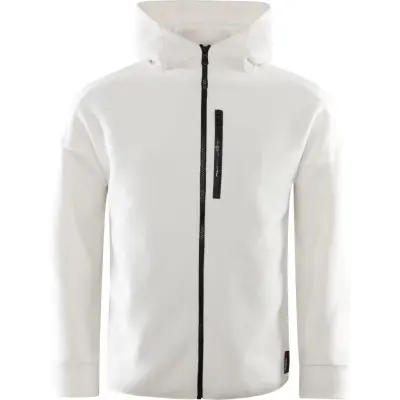 Sail Racing Men's Bowman Fleece Zip Hood Off White