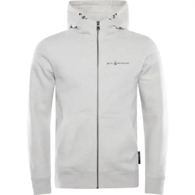 Sail Racing Men's Bowman Logo Zip Hood Light Grey Melange