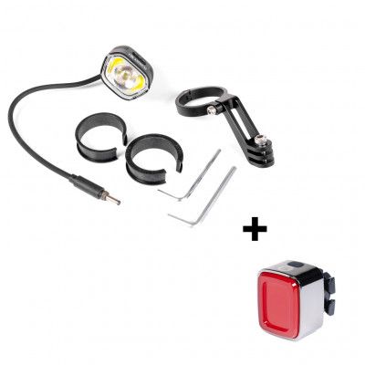 Cykellampa för elcykel Light5 EB1000 - 1000 lm / till Shimano, Framlampa + Light5 Blip -Baklampa