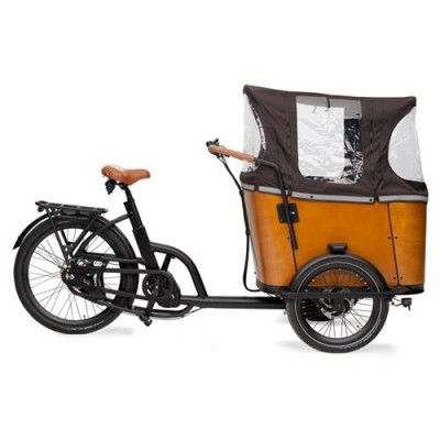 Kronan Lådcykel U Dörr 7V Cm Ananda Hyd, Svart/Brun