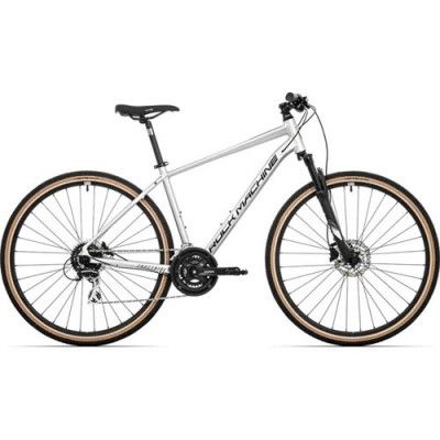 Rock Machine Rock Gravel Bike Machine Crossride 300,Xl, Glosssilver/Black/Grey