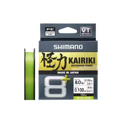 Shimano Kairiki 8+ Green 150 m flätlina 0,16 mm