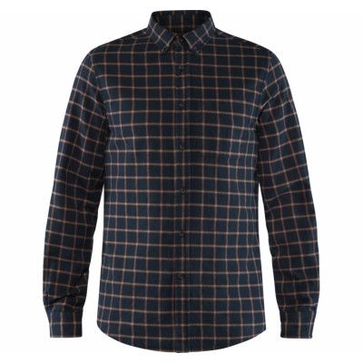 Övik Flannel Shirt M, Dark Navy, L,  Skjortor