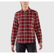 Övik Flannel Shirt W, Deep Red, S,  Långärmade Skjortor