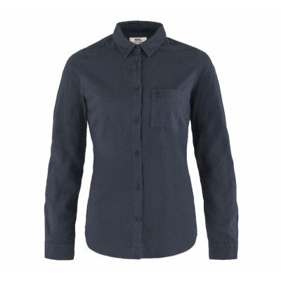 Övik Flannel Shirt W, Navy-Navy, S,  Skjortor