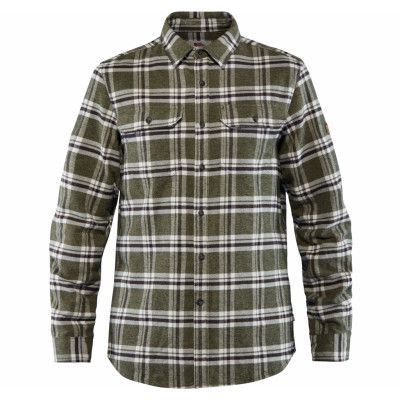 Övik Heavy Flannel Shirt M, Deep Forest, M,  Skjortor