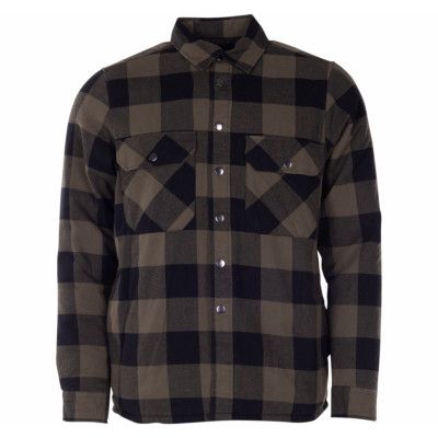 Övik Padded Shirt, Dark Olive, Xxxl,  Långärmade Skjortor