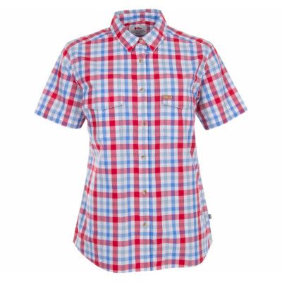 Övik Shirt Ss W., Neon Red, M,  Skjortor