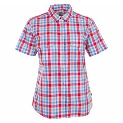 Övik Shirt Ss W., Neon Red, Xl,  Skjortor