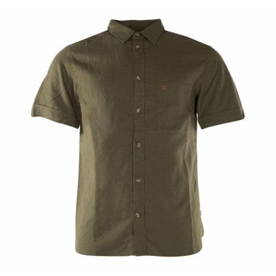 Övik Travel Shirt Ss M, Green, S,  Skjortor