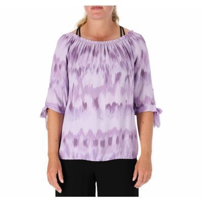 3/4 V Tp Lotty, Lavender Diverse 2, Xxl,  Kortärmade Skjortor
